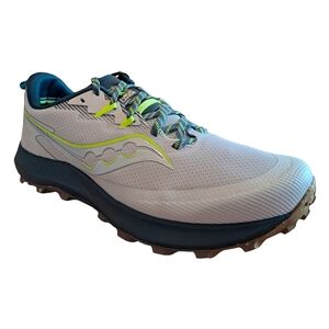 Saucony White and Teal Athletic Shoes